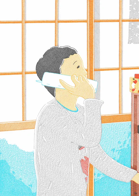 個展の片付けと、止まっていた仕事でまだ少しあたふた。 