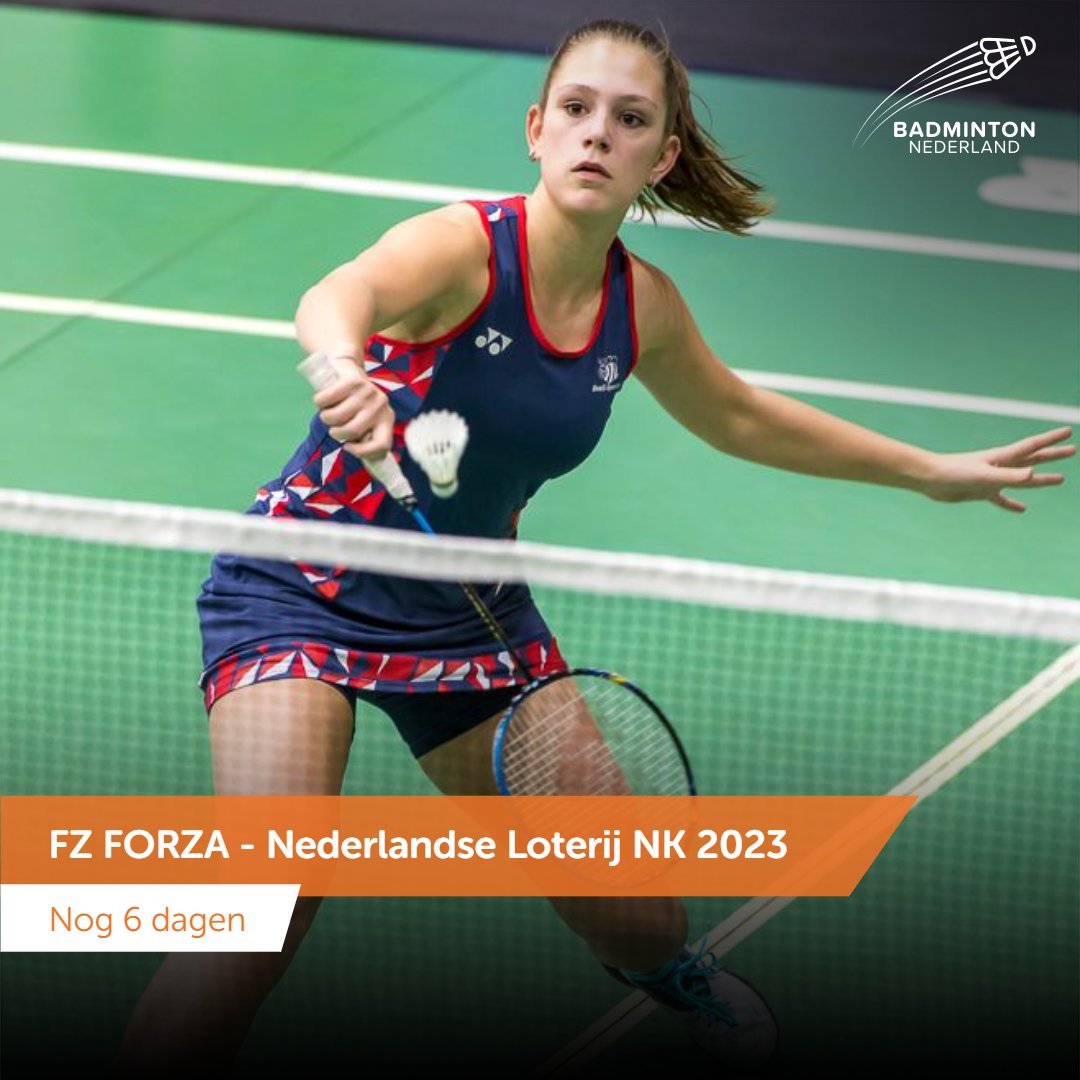 Nog 6️⃣ dagen tot de nationale titelstrijd begint. Met wie kom jij naar Almere?👀

#badminton #wijzijnbadminton #NK2023

(📸 René Lagerwaard)