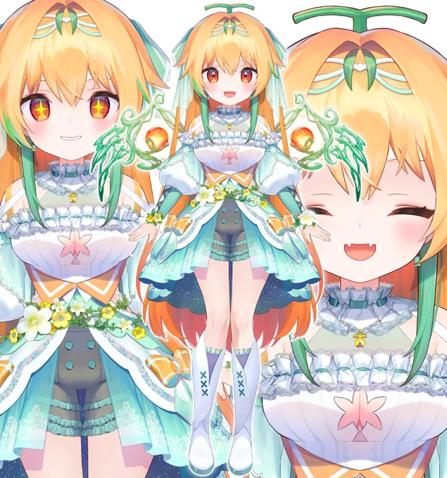 甜瓜あん()ちゃまの新衣装、ビジュアル部門担当いたしました!可愛い大妖精あんちゃまもよろしくお願いします 