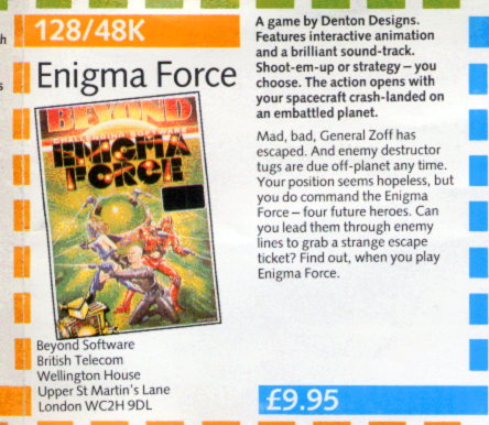 MarkRJones1970's tweet image. Let's look at some of the 128 games featured in this brochure that were originally planned but were never released &amp;amp; only existed, back in the day, as 48k versions 
1. Dynamite Dan 2
2. Marsport
3. Southern Belle 
4. Enigma Force 
#SinclairResearch #ZXSpectrum #RetroGaming