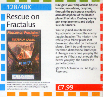 MarkRJones1970's tweet image. More 128 games featured in this brochure that were originally planned but were never released &amp;amp; only existed, back in the day, as 48k versions 
5. I of the Mask
6. Rescue on Fractulus
7. Winter Sports
8. Fornax (no version released)
#SinclairResearch #ZXSpectrum #RetroGaming