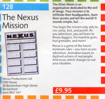 MarkRJones1970's tweet image. More 128 games featured in this brochure that were originally planned but were never released &amp;amp; only existed, back in the day, as 48k versions 
9. NEXUS
10. Astroclone
11. Riddler's Den
12. Frankie Goes to Hollywood
#SinclairResearch #ZXSpectrum #RetroGaming