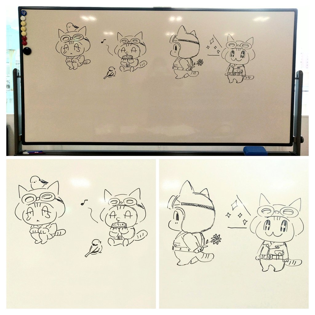 今日のらくがき。シマエナガだ～!と気づいてくれました。子どもにも人気なのね。 