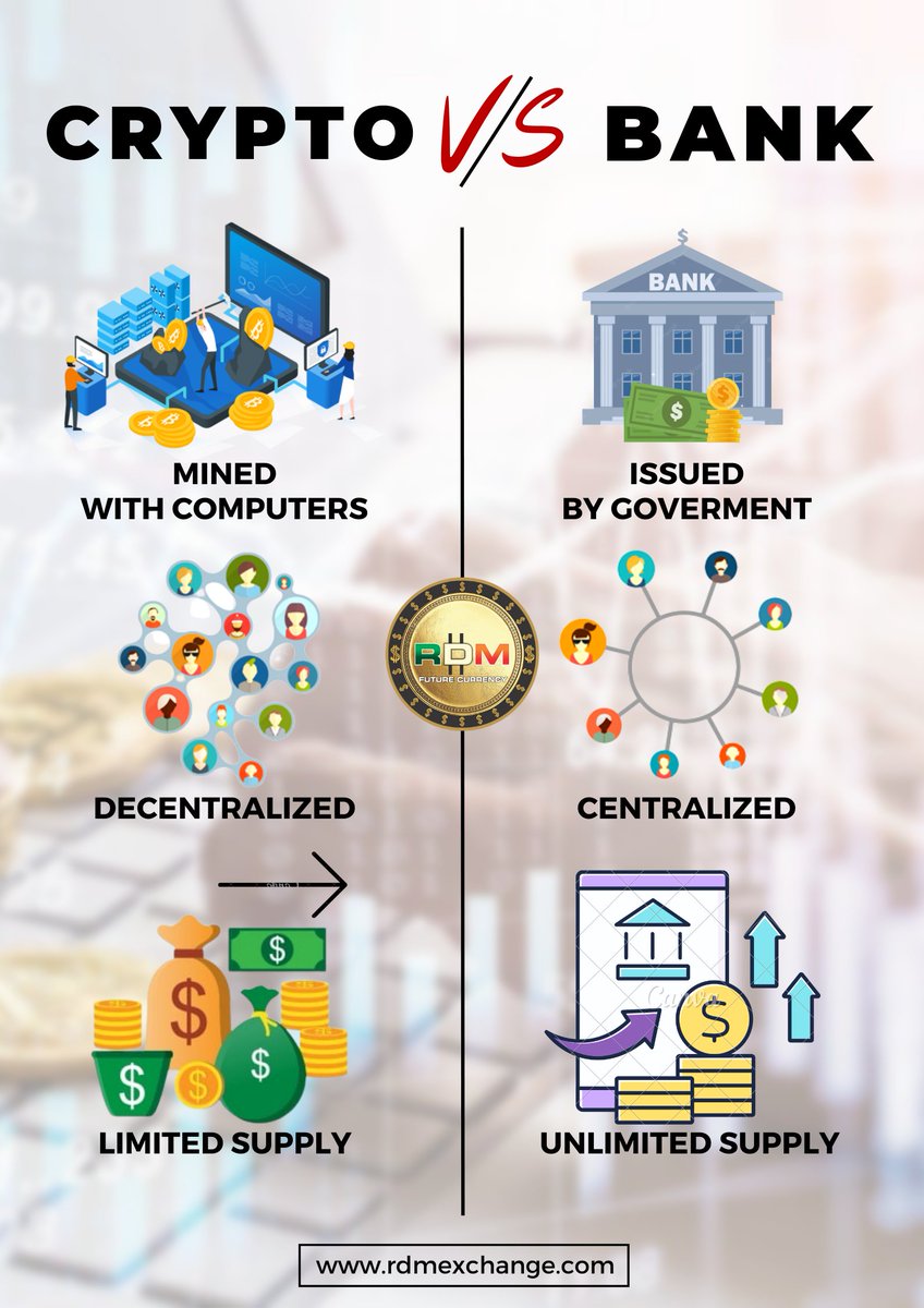 rdmexchange's tweet photo. RDM Exchange 💱
CRYPTO VS BANK
DIFFERENCE
Visit Now 👇👇
🌐 https://t.co/Z95GOaPGHP
✉️ info@rdmexchange.com
Follow us on - @rdmexchange
#cryptobank #bitcoin #cryptocurrency #blockchaintechnology #bitcoinnews #bitcointrading #bitcoinguru #bizzcoin #globalcurrency https://t.co/ihebJrK4PW