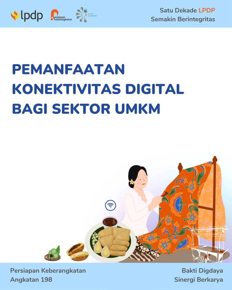 Pa3Patri's tweet photo. Hai Sobat Zuardian !

Keberadaan konektivitas digital ternyata mampu memberikan dampak yang positif bagi pertumbuhan ekonomi di sektor UMKM. Berbagai sektor UMKM yang bergerak di bidang kuliner, agrobisnis, fashion, jasa kebersihan, dan jasa tour &amp; travel sangat terbantu dengan https://t.co/u2I91AF00x