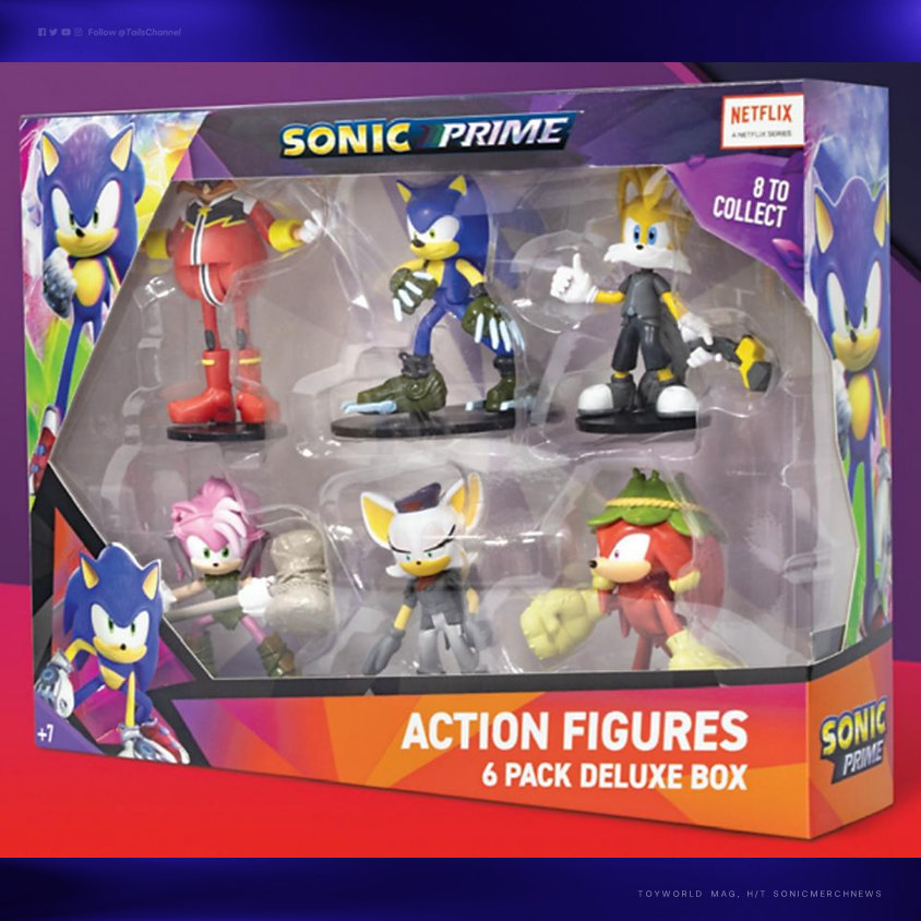 Tails' Channel, celebrating 15 years on X: ✨ In case you missed it:  @Toyworldmag published a new #SonicPrime licencing ad featuring the  upcoming line up of merch from toy manufacturer PMI. A