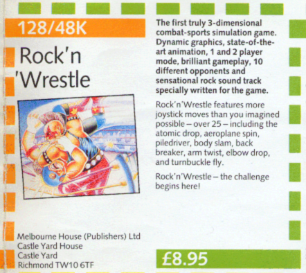MarkRJones1970's tweet image. More 128 games featured in this brochure that were originally planned but were never released &amp;amp; only existed, back in the day, as 48k versions 
17. Rock 'n Wrestle
18. Mikie
19. Soul of a Robot
20. Bored of the Rings
#SinclairResearch #ZXSpectrum #RetroGaming