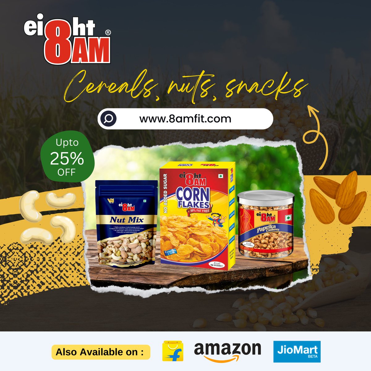 Say goodbye to boring breakfast with 8AM's tasty and nutritious options.

.

.

.

#JoFitHaiWohHitHai #8AM #8AMwith8AM #healthyliving #healthandwellness #nutrition #wholesome  #Trending