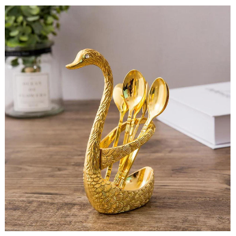 uttomsarkar_01's tweet image. Product details of Spoon Set With Swan Stand - Golden

Type : Dinnerware Sets
Color : golden
Feature : Eco-Friendly
Material : Sheet Metal
Brand : No Brand
Price : ৳ 426

#golden #spoonset #spoonforkset #spoonsetph #teaspoonset