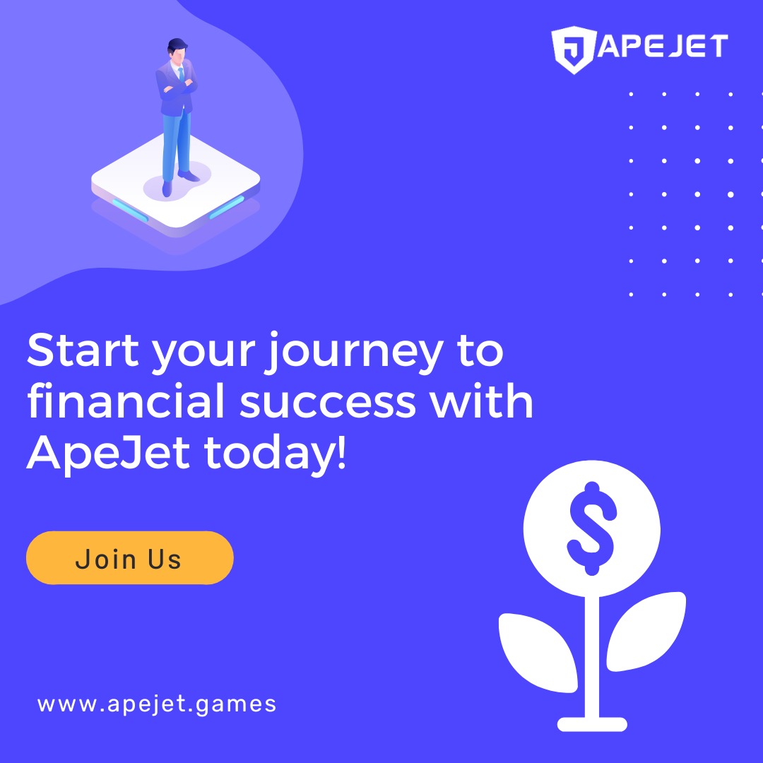 Apejetgames's tweet photo. Take the first step towards financial success with apejet.
.
.
#CryptoInvestment #Cryptocurrency #Blockchain #Altcoins #CryptoCurrency #apejet https://t.co/OE3LiKoc5p