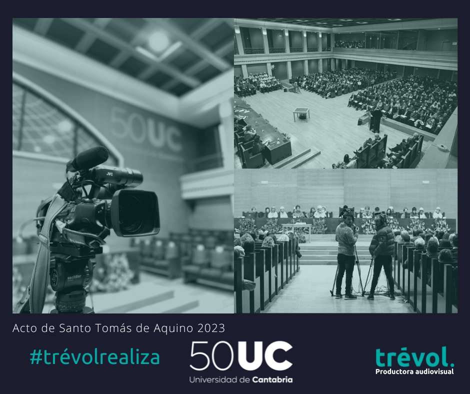 trevolvision's tweet photo. @unican celebró la festividad de su patrón, Santo Tomás de Aquino ; ha albergado las entregas de las nuevas Medallas de la Plata de la UC, así como los Premios Extraordinarios de Fin de Carrera, de Doctorado, entre otros.   #streaming #trevolrealiza https://t.co/xoDYmxXDGi