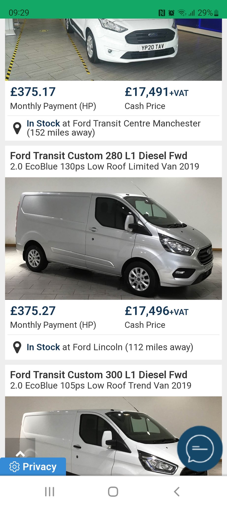Evans halshaw buy my van 2025