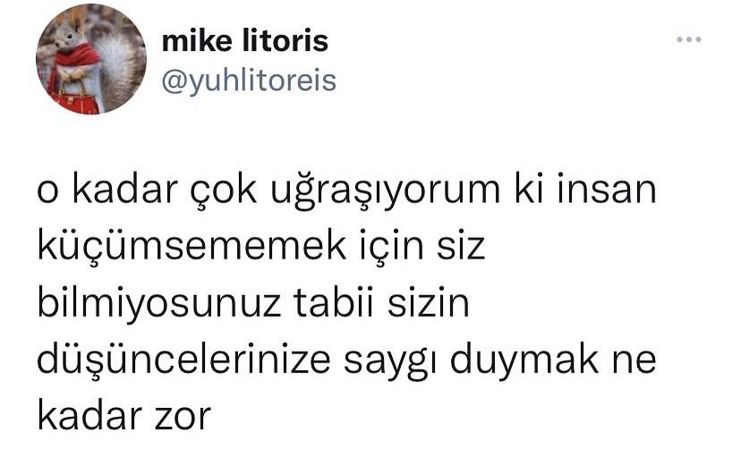 Bu twiti nasıl ben atmadım aklım almıyor