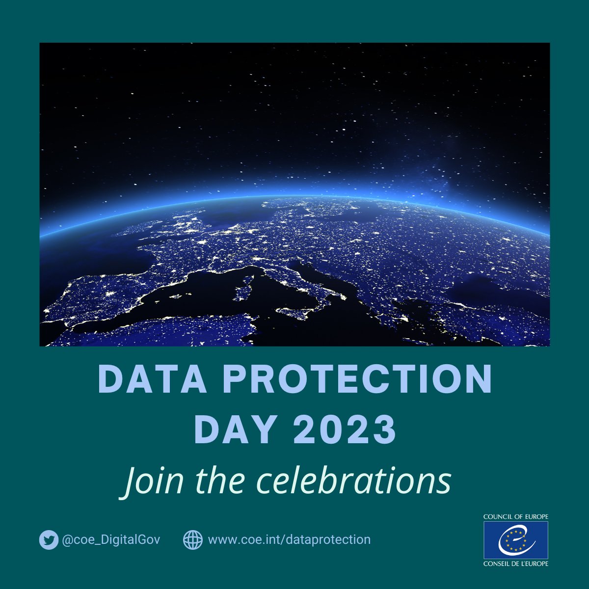 Join us in celebrating #DataProtectionDay today 28 January 🎉

Read more about initiatives around the 🌐 and the statements issued by the Chair of #Convention108 Committee Elsa Mein and @coe #DataProtection Commissioner Jean-Philippe Walter

↘️ bit.ly/3Y5r9mL #DPD2023