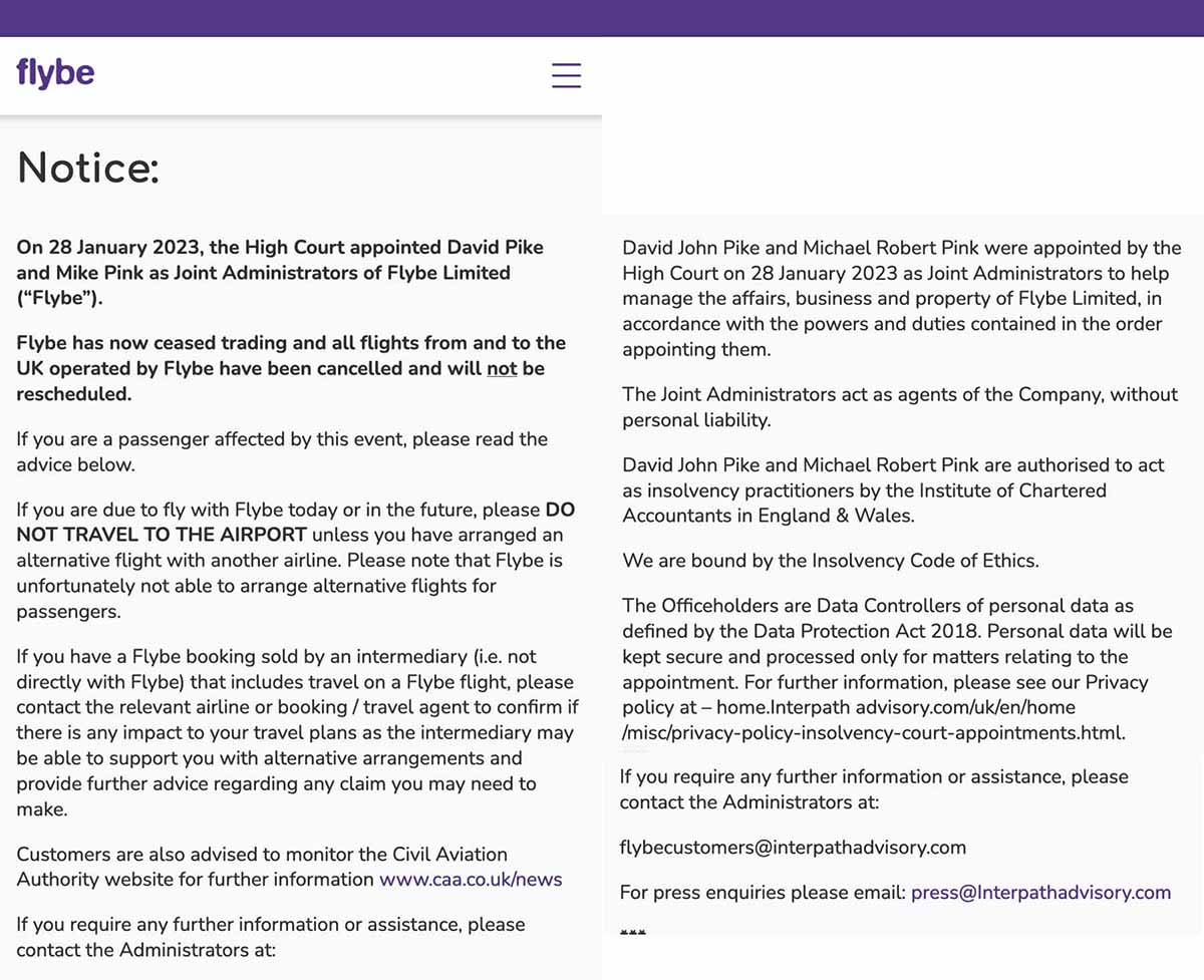 Just over 300k passengers travelled to and from Ireland on #Flybe last year