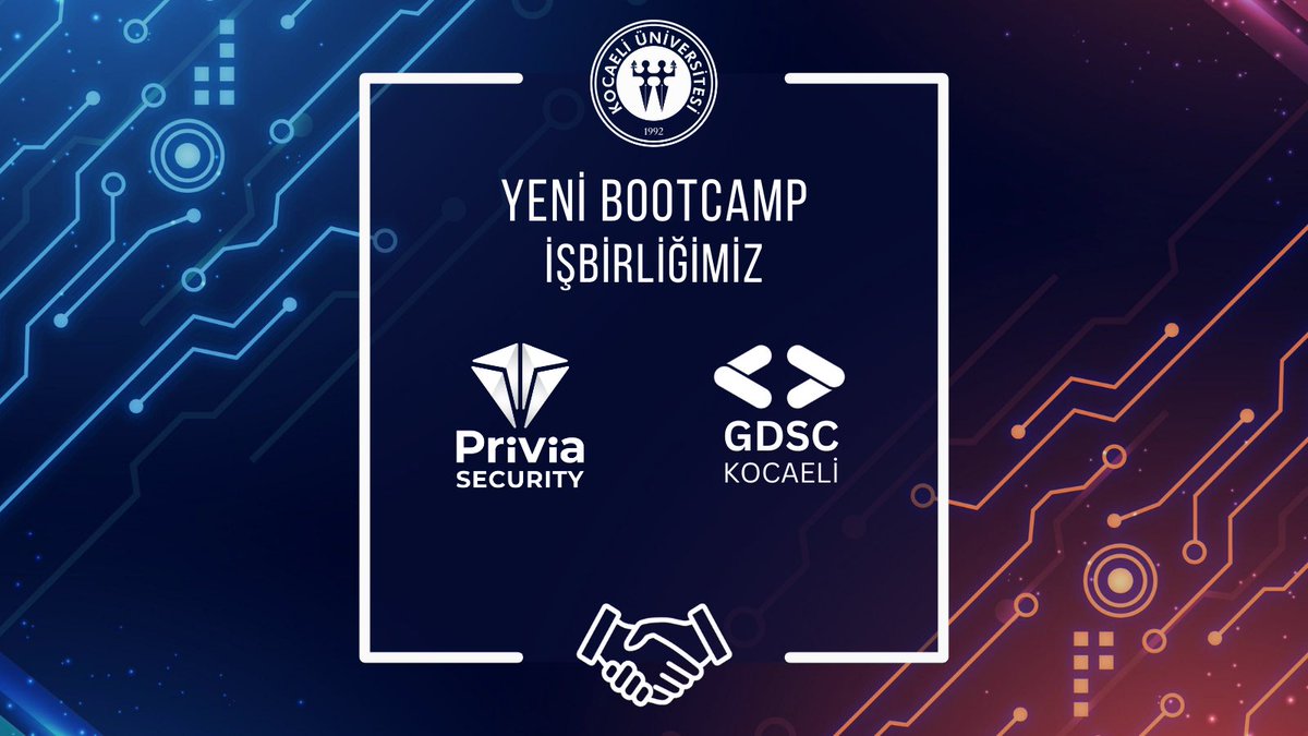 Herkese Merhaba.❤️ 💙 💚 💛 Privia Security ile Siber Güvenlik Bootcamp'inde buluşuyoruz! 🥳 🗓️13-17 Şubat tarihlerinde Bilgisayar Mühendisliği Bölümü Selim Bozkurt Laboratuvarı'nda 09.30-17.00 saatleri arasında düzenleyeceğimiz Bootcamp’de bir arada olacağız. @Priviasec