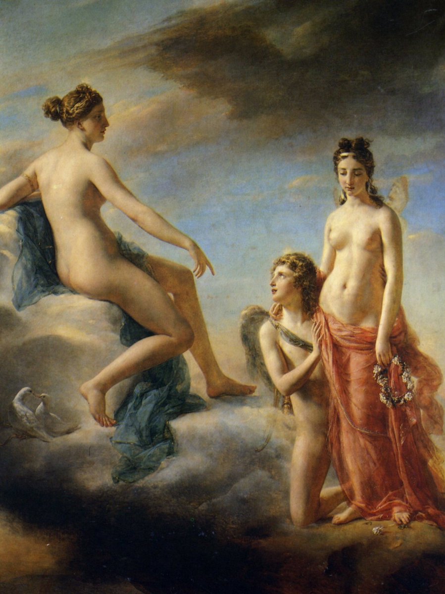 historiayarte_'s tweet photo. “Cupido suplicando a Venus que perdone a Psique” es una obra del pintor neoclásico francés Georges Rouget creada en 1827. https://t.co/aAfrwRM2wJ