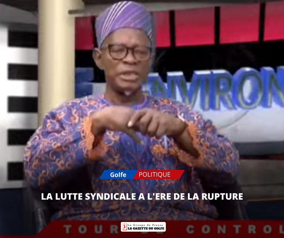 golfetv's tweet photo. Vous suivez en direct Votre émission TOUR de CONTROLE de ce samedi 28 janvier  2023.
Thème: LA LUTTE  SYNDICALE A L'ERE DE LA RUPTURE  
Invité: Pascal TODJINOU ancien SG de la CGTB https://t.co/3ychaakB8b https://t.co/dMp8dTHibM