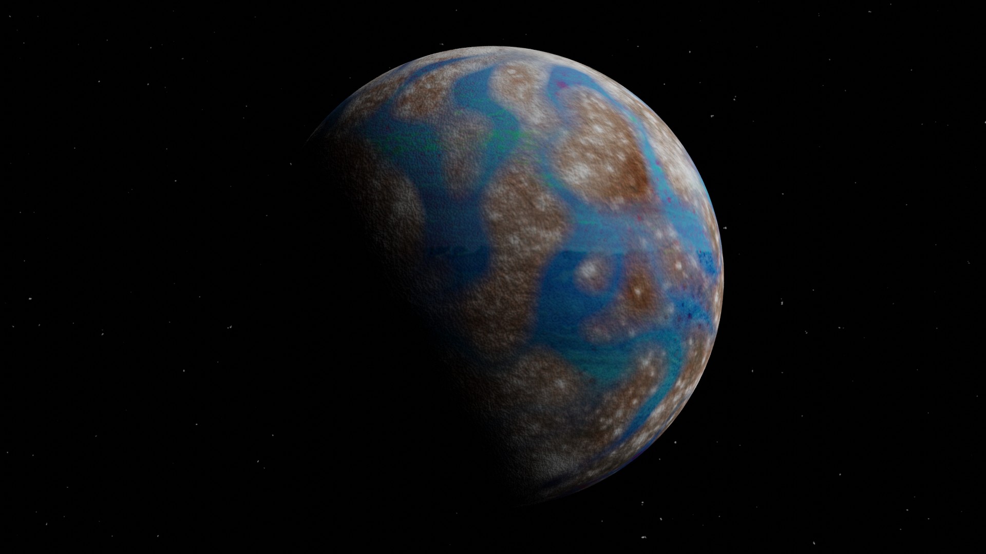 3D Space Planet 58