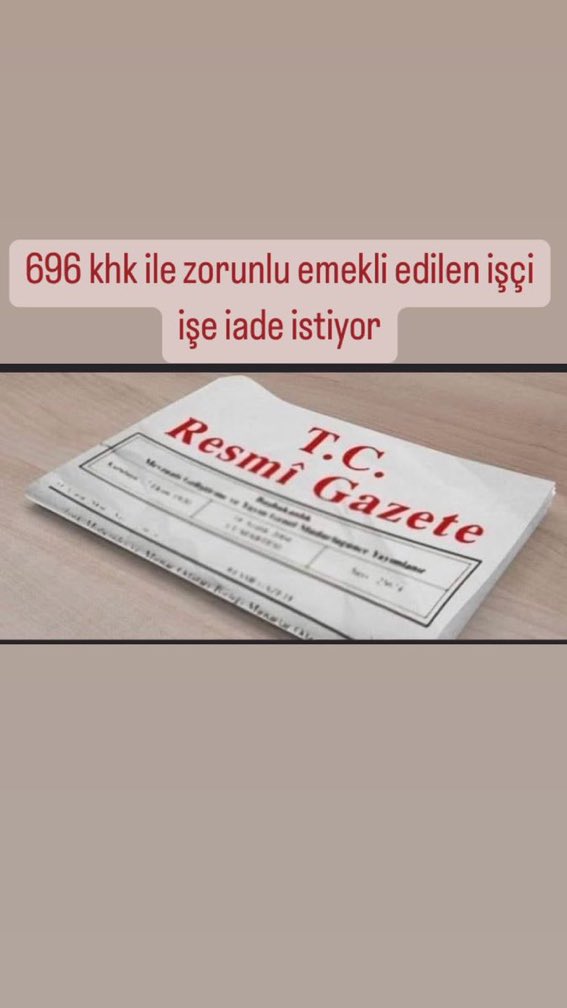 Cumhurbaşkanımız Sayın <a href="/RTErdogan/">Recep Tayyip Erdoğan</a> Sayın Bakanımız <a href="/vedatbilgn/">Vedat Bilgin</a> e 2018 den beri 696 khk ile zorunlu emeklilik mağduriyetini tamamen ortadan kaldırdığı için çok teşekkür ediyoruz” diye yazmak ve en son teşekkürler tweetimi de atmak istiyorum  #EYTliYasayiBekliyor