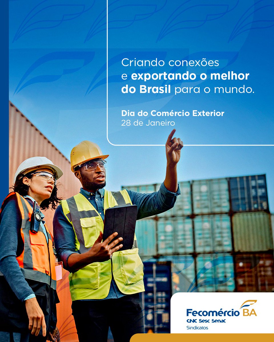 Dia de homenagear aqueles que conectam o mundo através do seu trabalho.

#comercioexterior #fecomercio #comercio