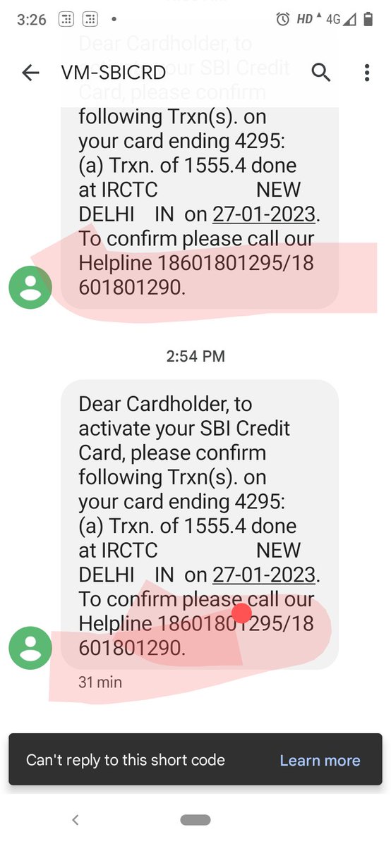 creativearnab's tweet photo. @SBICard_Connect Do you even realise that the toll free numbers you are sending in message after message are INVALID???? Have you ever dialed these numbers from a cell phone????? @TheOfficialSBI @FT https://t.co/JAHjGaEDoV