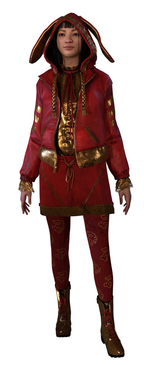 Springey_'s tweet image. Feng Min Bunny recolor, made this since I expected her original bunny outfit to get recolored for either Prime or  the head of it as an event reward 😁
#DeadbyDaylight #DbD #DeadbyDaylgiht #FengMin