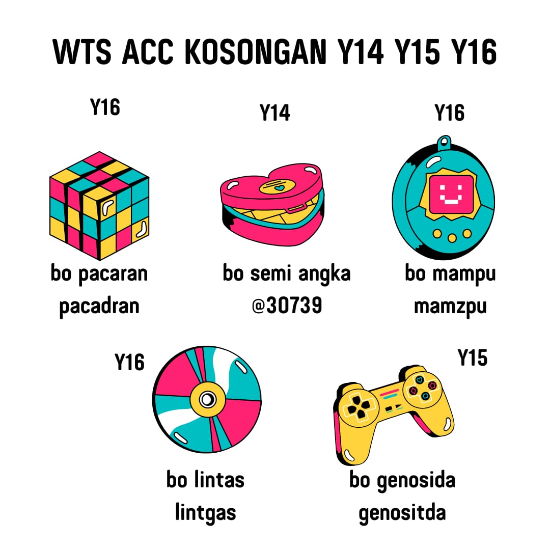 stallcker's tweet image. wts acc kosongan y14 y15 y16

⌗ verif email only
⌗ go green ( ada yang min ssb habis ganti usn ) 
⌗ ada twt recehan &amp;lt;5 
⌗ data only email + pass
⌗ masuk ht mt cek twt

price : 6.5k/each
#zonauang