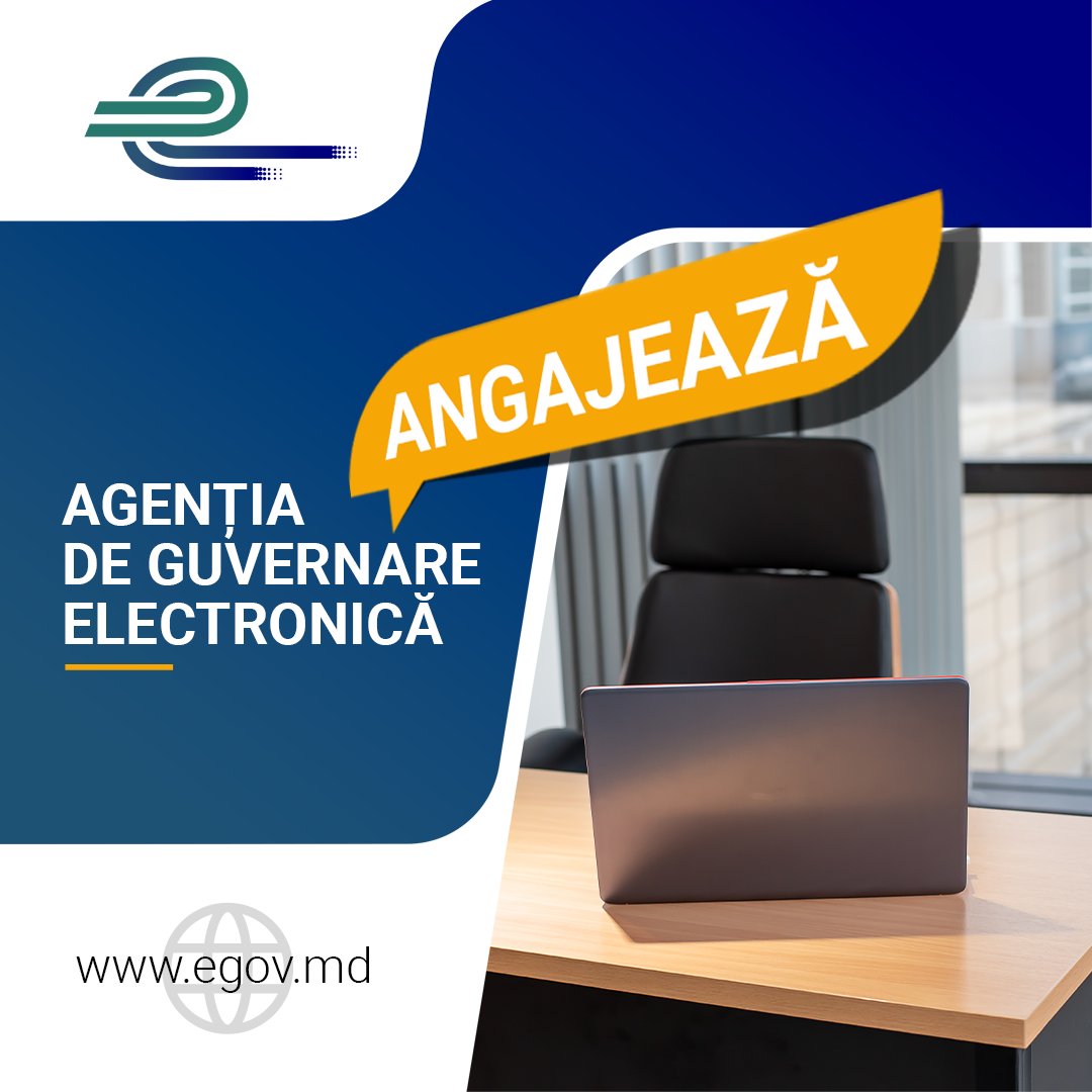 eGovCenterMD's tweet photo. AGE este în cautarea unui 𝐌𝐚𝐧𝐚𝐠𝐞𝐫 𝐝𝐞 𝐩𝐫𝐨𝐢𝐞𝐜𝐭 pentru gestionarea proiectelor de dezvoltare a serviciilor publice, inclusiv identificarea, evaluarea, digitalizarea, implementarea și promovarea serviciilor publice.
 https://t.co/ENBrWuu3Nu https://t.co/Rtgpi0y2yQ