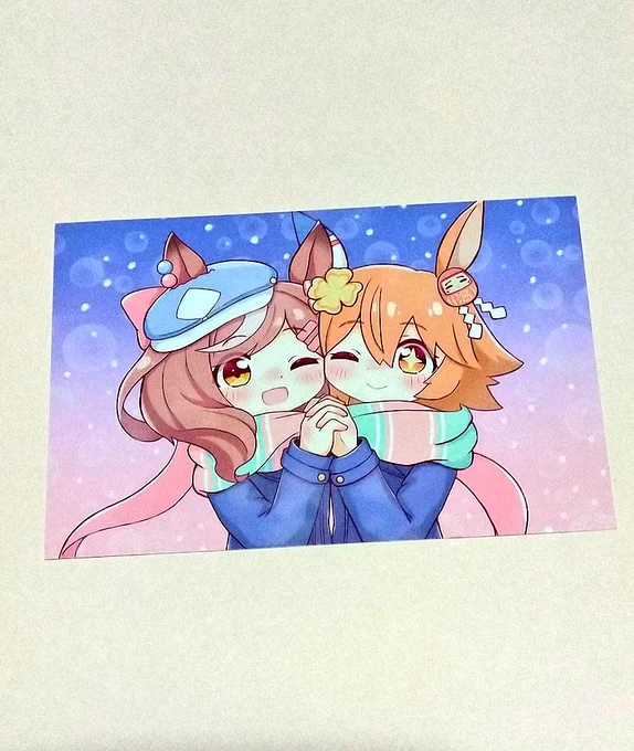 本のおまけのポストカードです! ちょっと多めに作れたので、もしコミケやメロン様ですでに本もってるぜな方がおられましたら、一声おかけいただければお渡ししたいです!