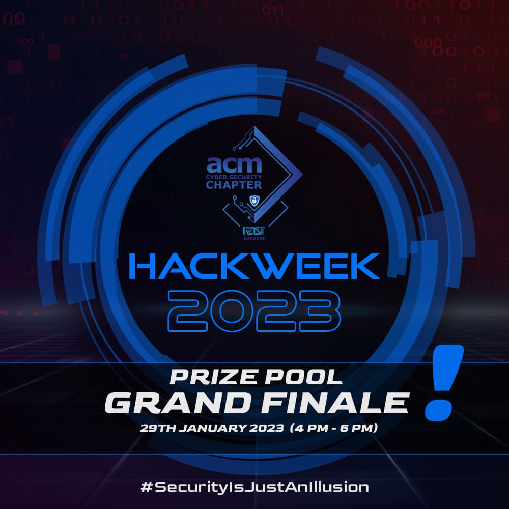 acm_cys's tweet image. We would like to extend our gratitude to all the attendees for their valuable contributions and enthusiasm for our HackWeek 2023 Sessions.

Our HACKWEEK 2023 GRAND FINALE comes packed with exciting prizes 🎉  🎉