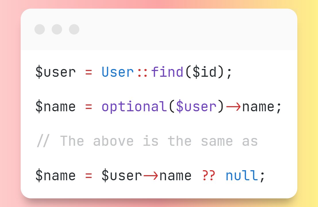 AfkirMarouan's tweet image. optional() is a helper function in #laravel that allows you to safely access object properties and avoid null reference errors.
#laravelphp