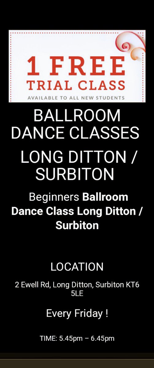 New ballroom dance class in: <a href="/thamesditton/">Thames Ditton</a> #ballroomdancing #longditton #thamesditton #adelmoleahdance