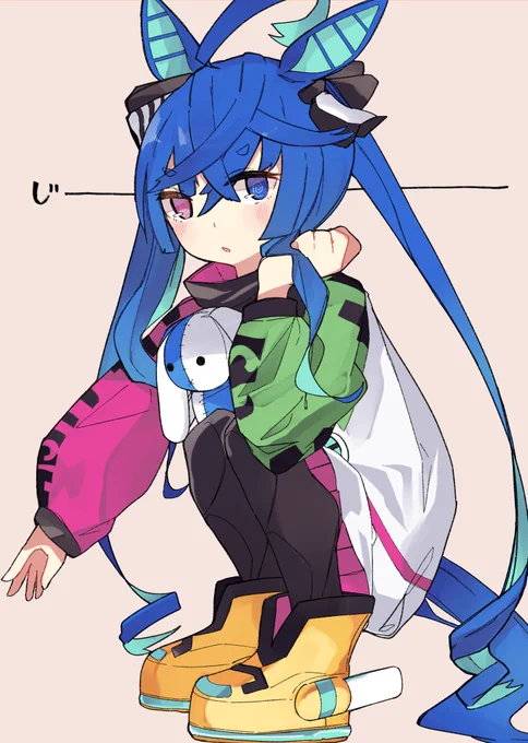 プリステのコピ本表紙に描いたターボ師匠ですじーっ#ウマ娘 