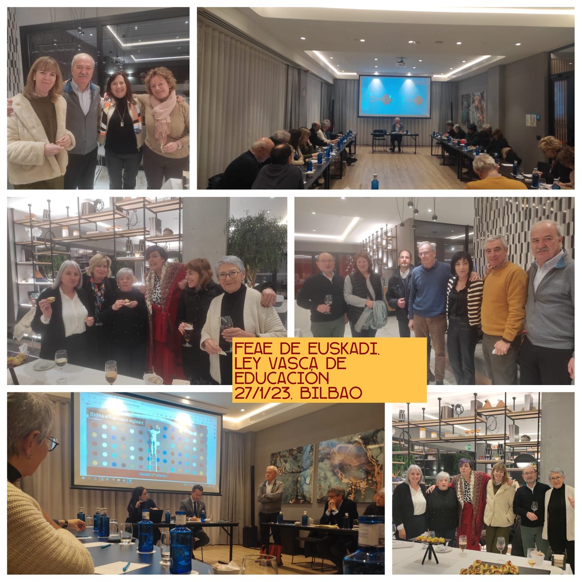 Anoche, disfrutamos de una sesión del FEAE de Euskadi, sobre la nueva Ley Vasca de Educación. Una exposición interesante, lo mismo que las preguntas. , Reflexionar, cuestionarnos, tratar de encontrar respuestas a tantas preguntas,.... Eskerrik asko!!!!