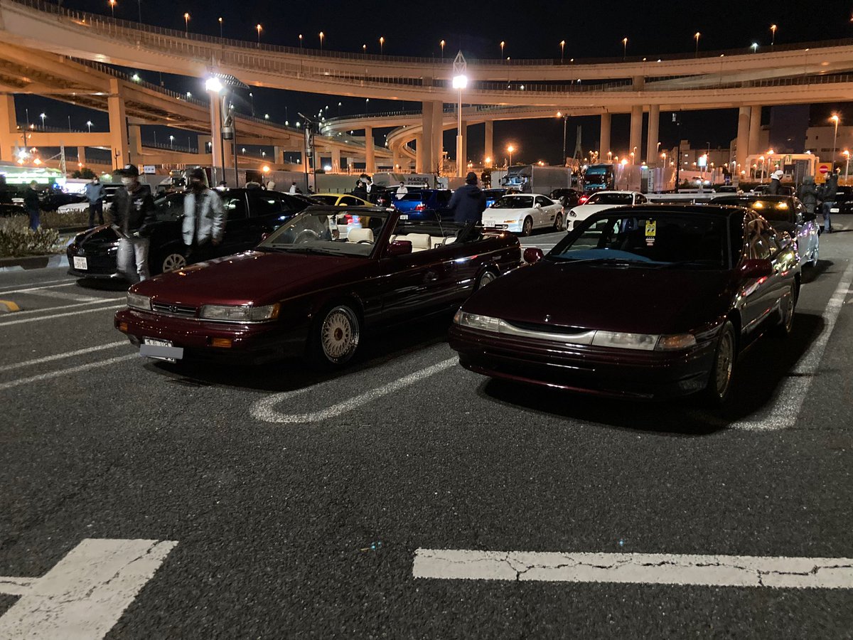 svx__2001's tweet photo. #大黒PA #大黒　#アルシオーネ　#アルシオーネsvx #日産　#ニッサン　#スバル　#SUBARU #インフィニティ　#M30 https://t.co/6Piwr042D7