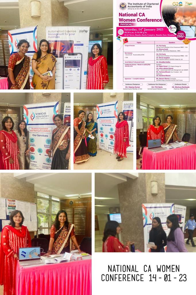 #January2023 began with a great journey for #VinicioAdivisory with our first #offlineevent #NationalCAWomenConference by at  the #westernregion  #IICAI #WIRCOFICAI More power to #WIRC #ICAI who are committed to build a strong #community of #enterprising #sustainable #businesses