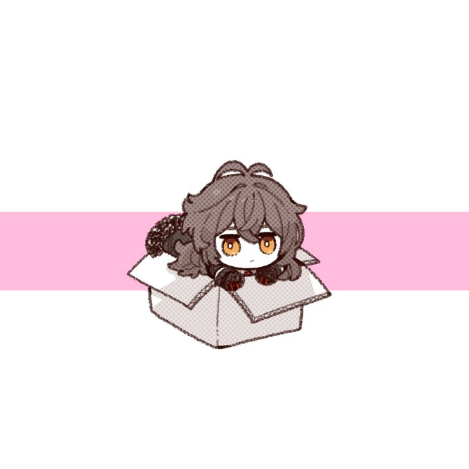 「brown hair in box」 illustration images(Latest)