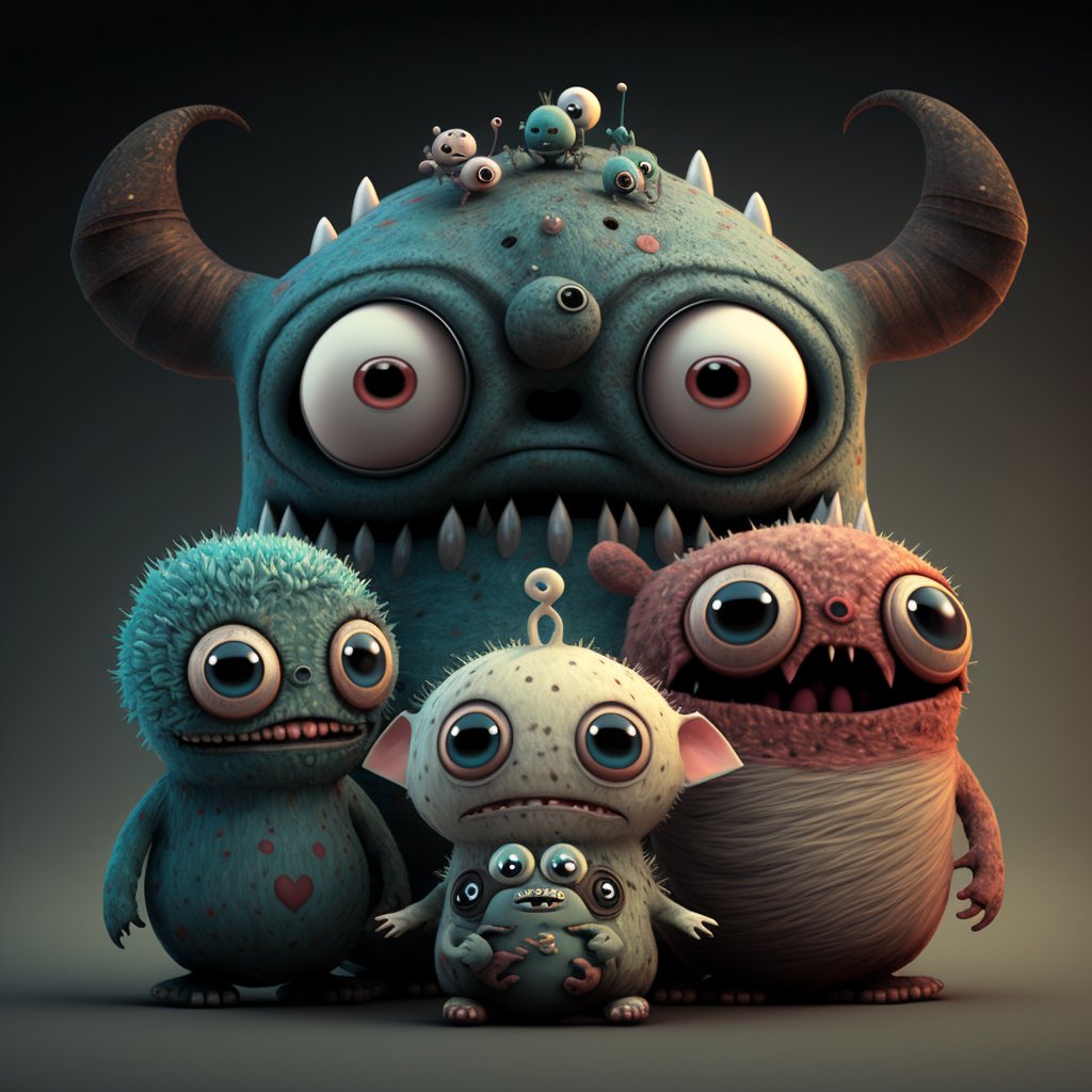 Mini Monsters tweet media