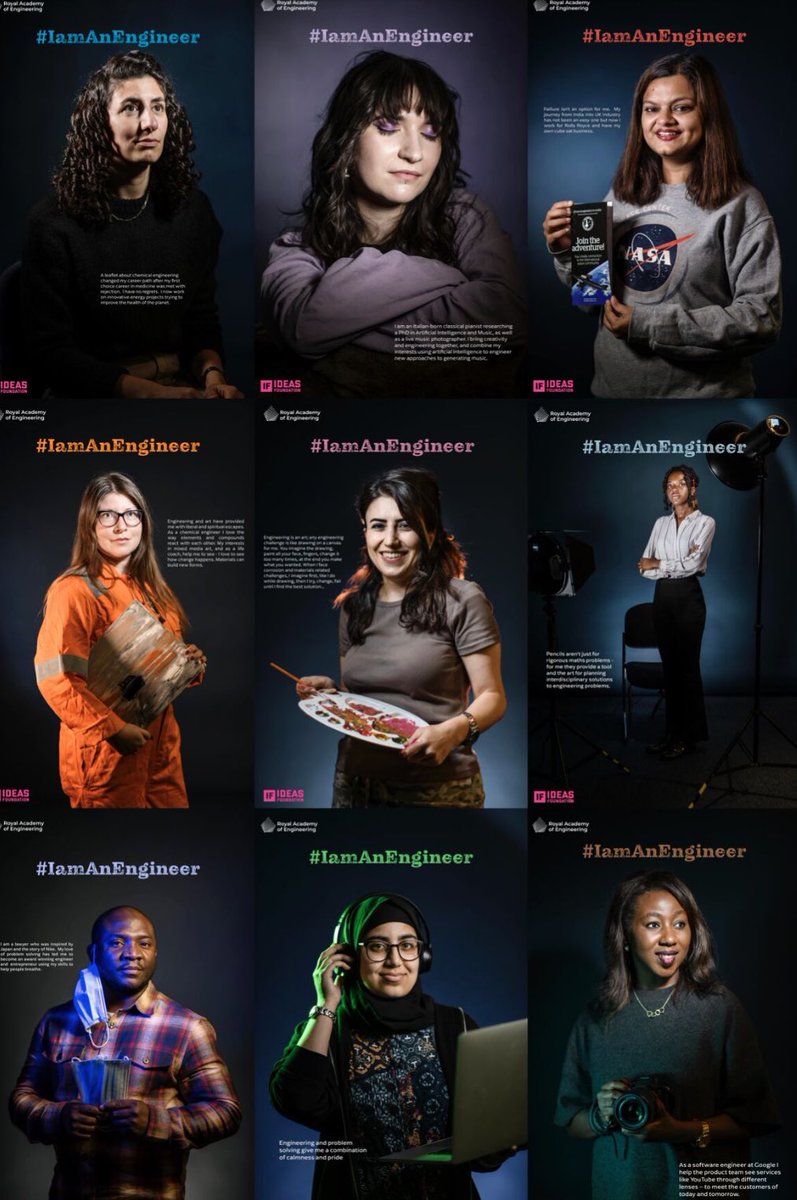 ideasfoundation's tweet image. These inspiring images are available for download on our website under #educatorresources #thisisengineering #iamanengineer @RAEngNews