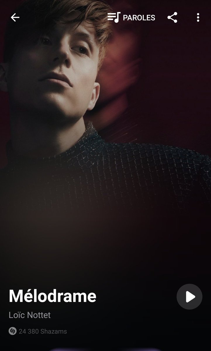MalabarDesigner's tweet photo. Shazam rituel #melodrame #loicnottet https://t.co/VF5oc9Gjpx