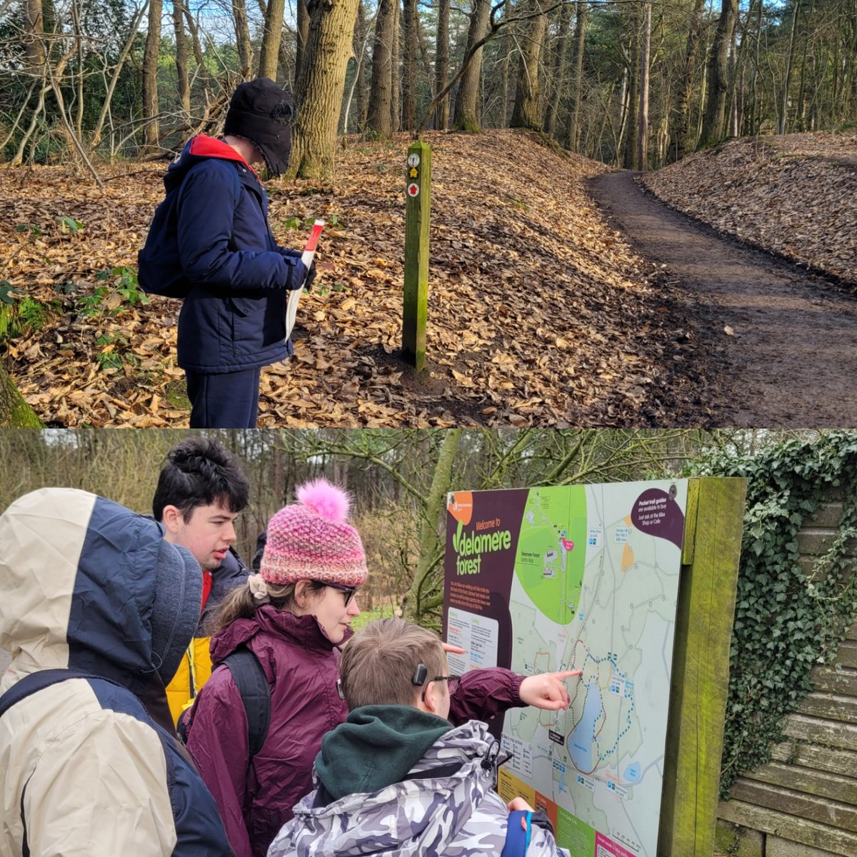 Another lovely training walk yesterday around Delamere for Bronze @DofE group! Some brilliant map reading again from everyone! @SteveE_Derwen @DerwenCollege @DofECentral