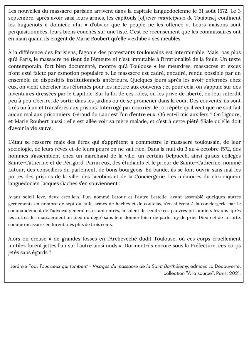 Lenor56221778's tweet image. Pour clore le thème 2 d’histoire en 2de, les élèves vont travailler sur un chapitre du livre de Jérémie Foa. Nous lirons d’abord un extrait du prélude ensemble, puis ils travailleront sur le texte du chapitre. C’est une séance qui avait bien fonctionné l’an dernier. 
#TeamHG