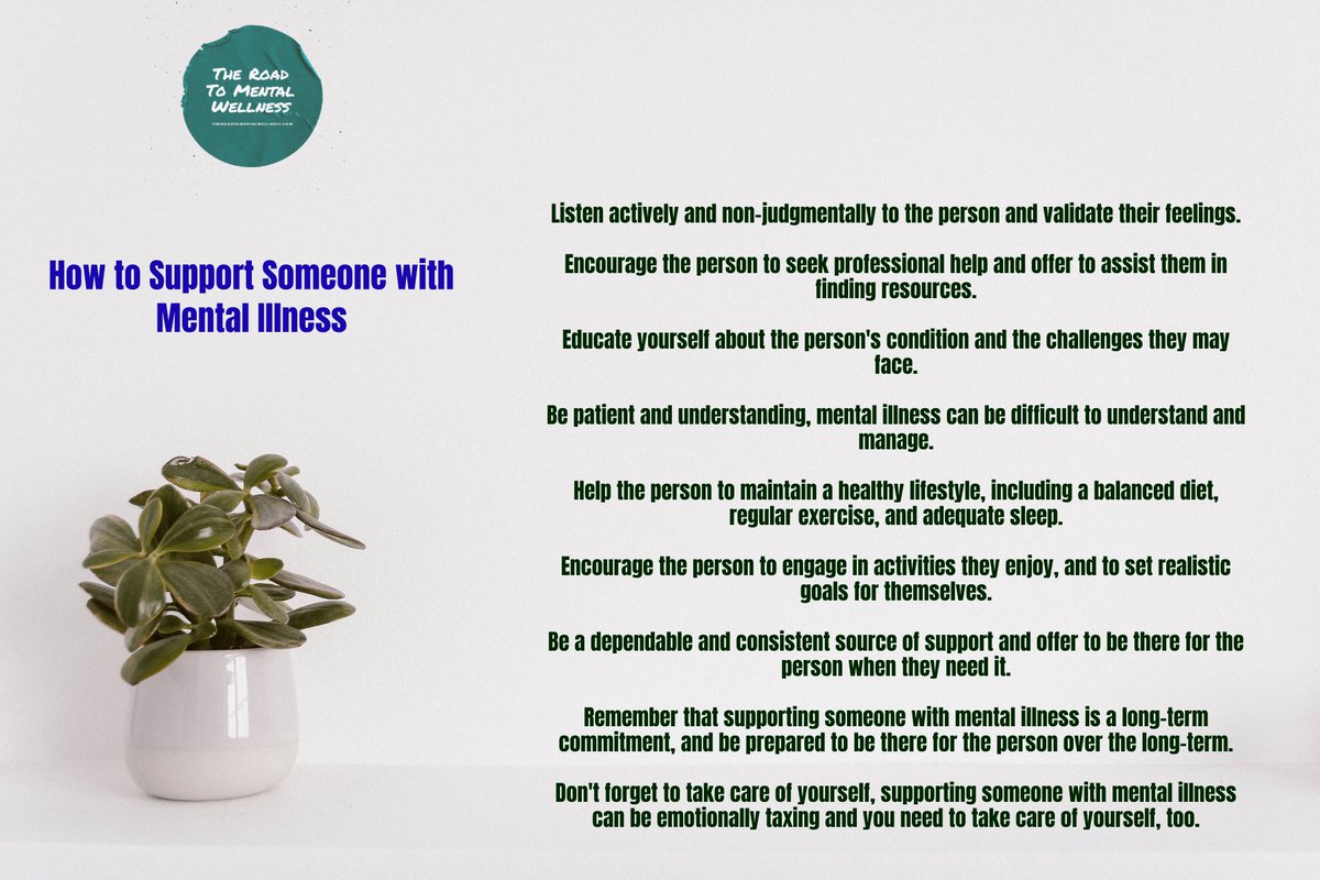 ArenburgJohn's tweet photo. Do you know how to support someone with #mentalillness ? https://t.co/ue3HesH2yJ