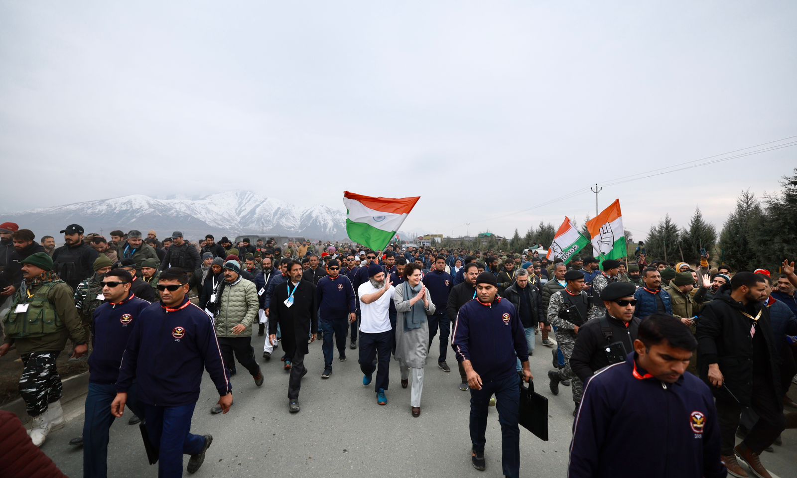 प्रियंका गांधी भारत जोड़ो यात्रा में हुईं शामिल - Priyanka Gandhi participated in Bharat Jodo Yatra