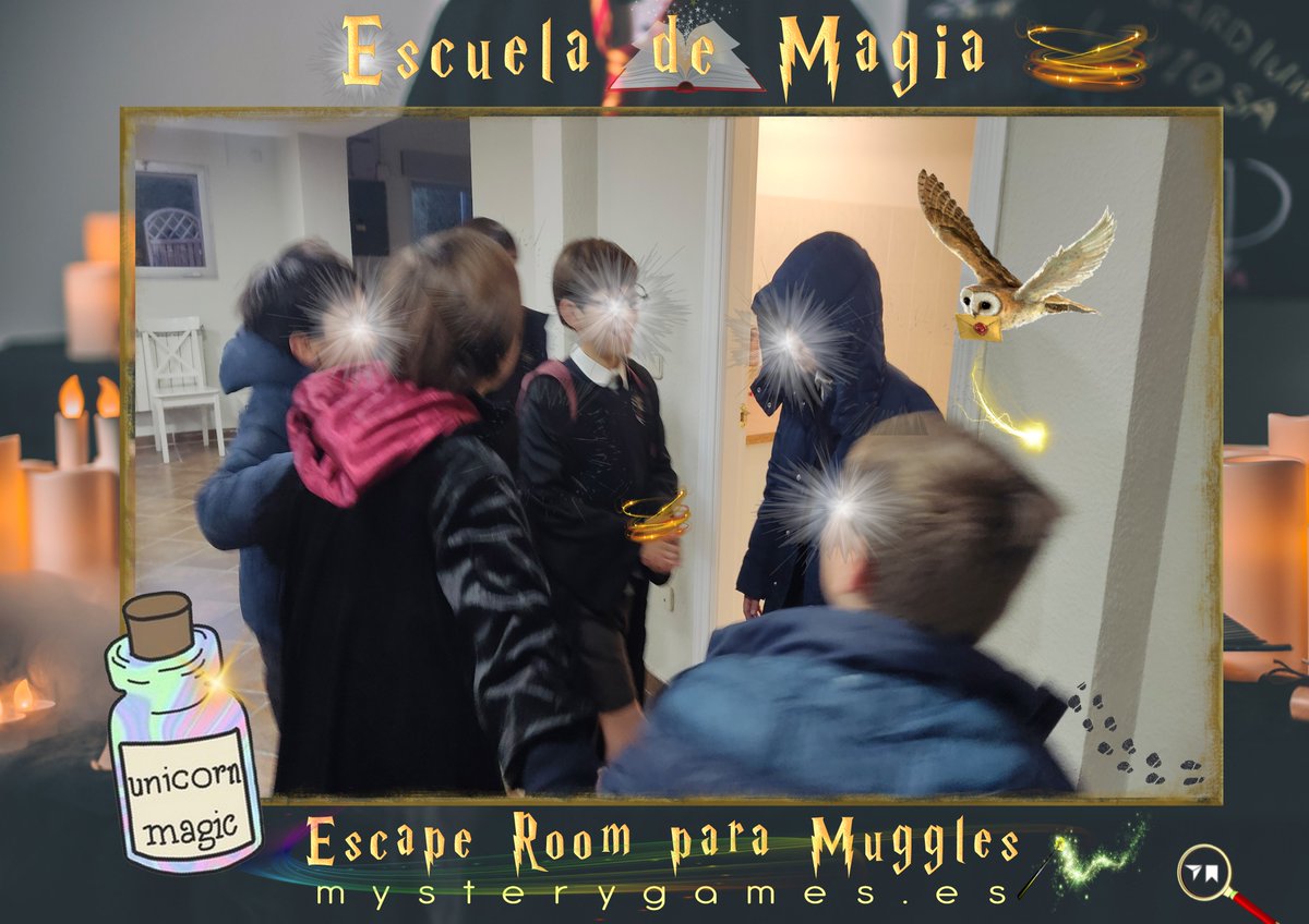 Mystery_Games_'s tweet photo. #escaperoominfantilEDM ⚡️ 🧙‍♂️
𝙝𝙖𝙣 𝙘𝙤𝙣𝙨𝙚𝙜𝙪𝙞𝙙𝙤 𝙡𝙞𝙗𝙚𝙧𝙖𝙧 𝙖 𝙚𝙡 𝙛é𝙣𝙞𝙭 🐦.
•La #escuelademagia, comienza su andadura y os espera, jóvenes aprendices muggles🪄 
*#cumpleaños en el mágico mundo de Hogwarts 🏰 
https://t.co/KRLGksLpd3
☎️ 630672610 - 633184740⠀ https://t.co/LQyEDTMwJh