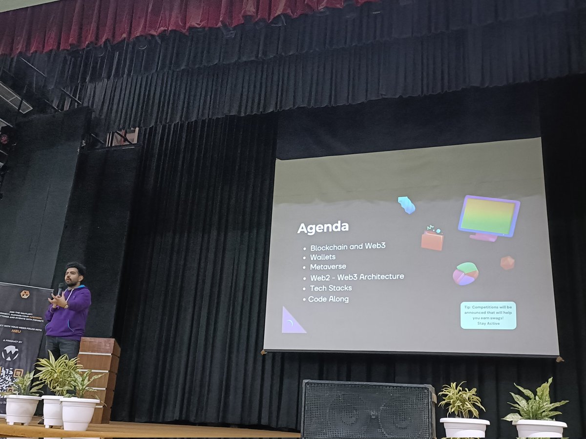 I am kickstarting my journey into the world of #web3 with <a href="/kanishkkhurana/"></a> and @lumoslabshq !🥳✌️
We've been discussing consensus mechanisms, dapps and wallets at the <a href="/D2D_conference/">D2D Meetup</a> ! Can't wait to learn and grow more 💫🚀
Alright, now see you in the metaverse 🤩🙌
<a href="/Unnati_twts/">unnati</a>