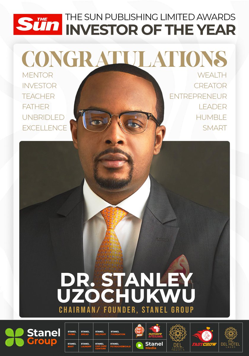 StanelJos's tweet photo. Congratulations to our Distinguished Chairman 🙏
#SunAwards #Stanel #Awards https://t.co/O3gNMAhrAc