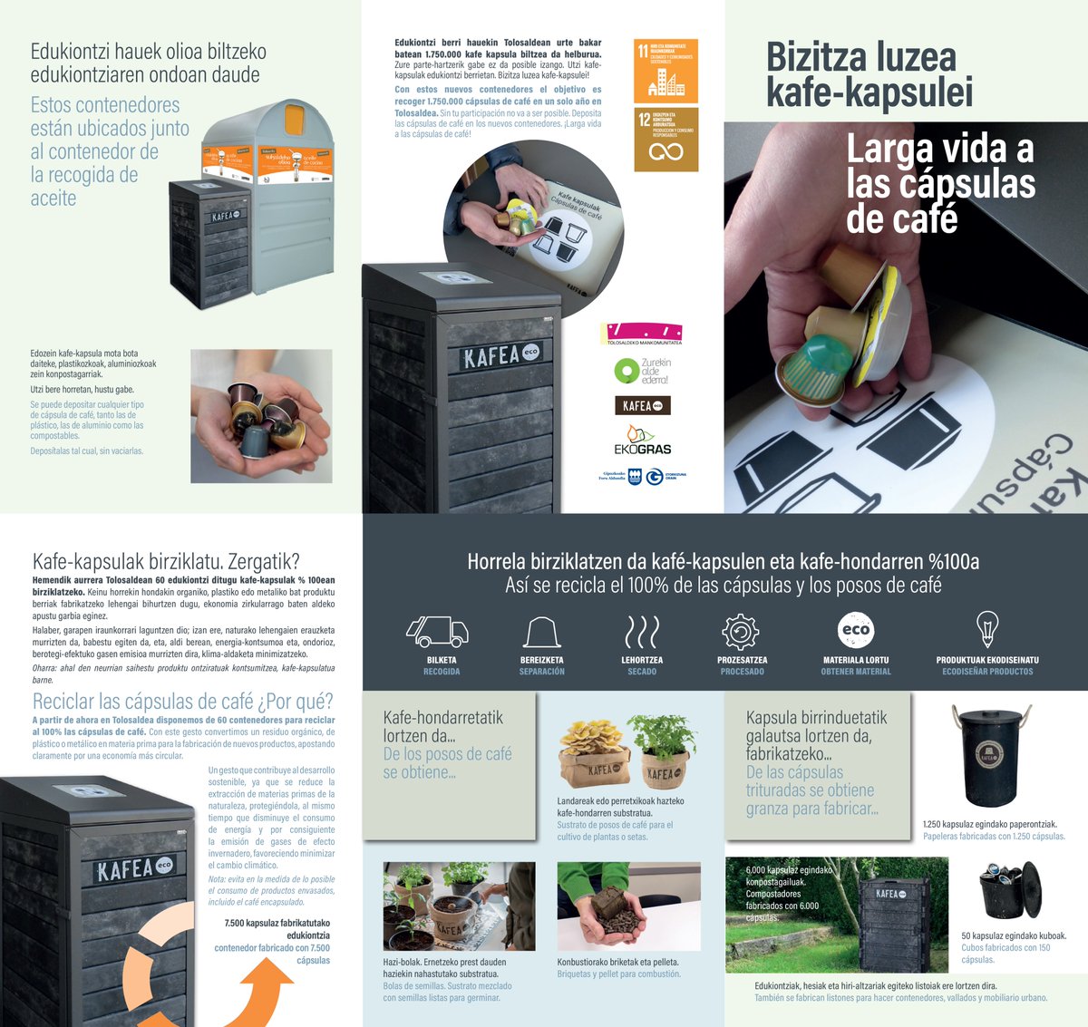 🚮♻☕  #HONDAKINAK #Andoain > Datorren asteartetik aurrera, urtarrilak 31, Kafe-kapsulak birziklatzeko edukinontziak ezarriko dira Andoainen. Edozein kapsula mota bota daiteke: plastikozkoak, aluminiozkoak zein konpostagarriak.

INFORMAZIO GEHIAGO ➡ labur.eus/kafe_kapsulak