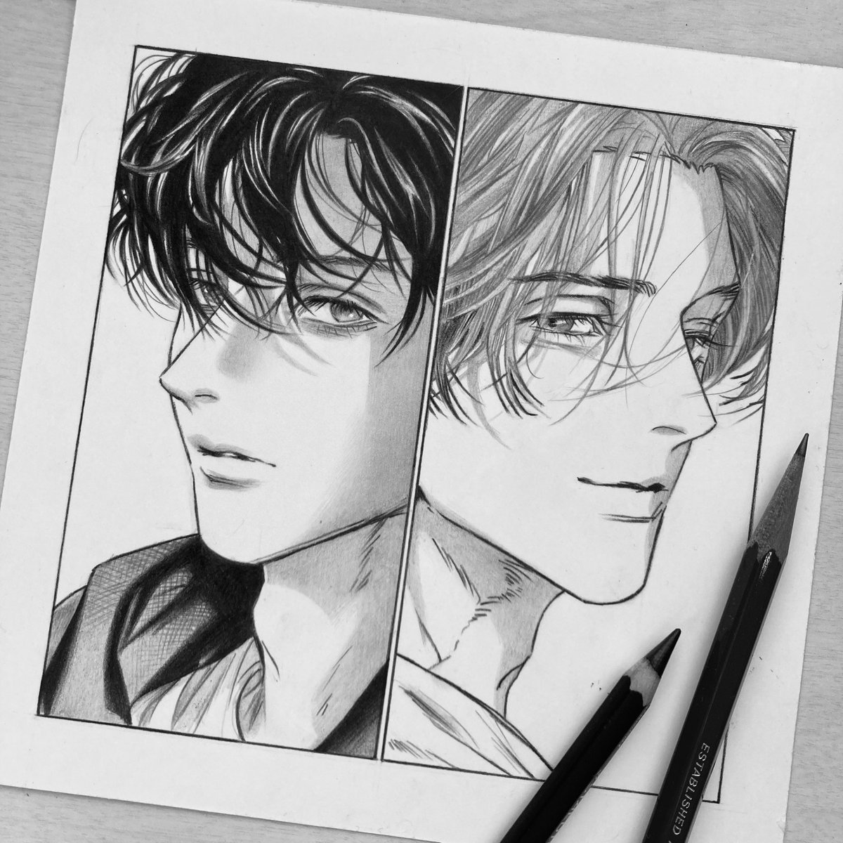 超久しぶりに漫画の模写しました!Twitterに模写あげるの初めてです